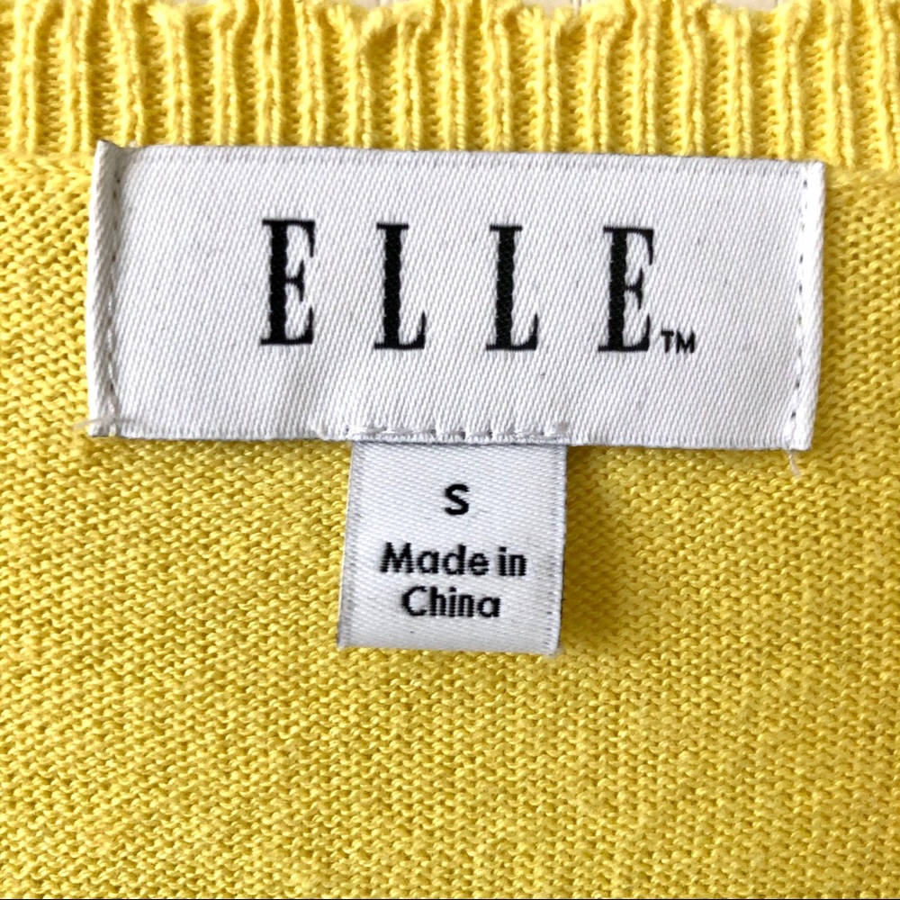 ELLE Scalloped “Pearl Embellished” Button Top - Picture 6 of 8